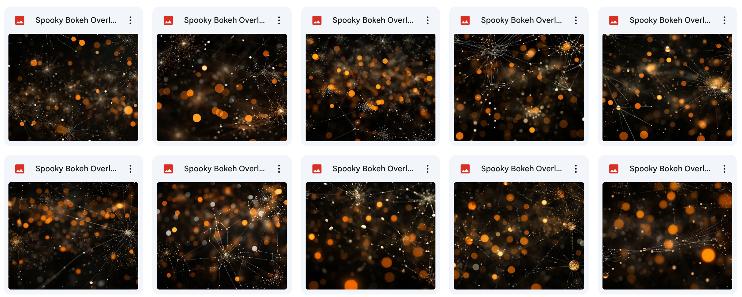 Spooky Bokeh Overlays - Meg Bitton Productions