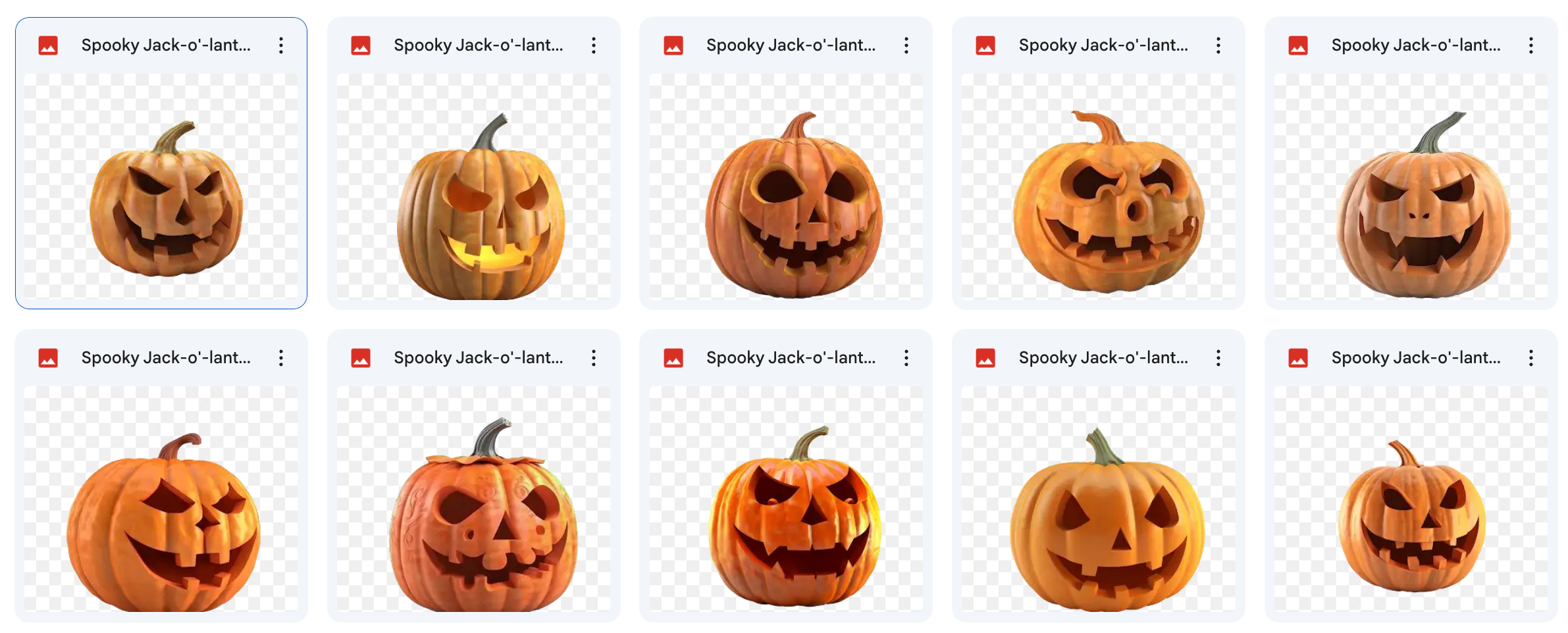 Magical Spooky Jack-o'-Lantern Overlays - Meg Bitton Productions