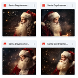 Santa Daydreamer Background Bundle