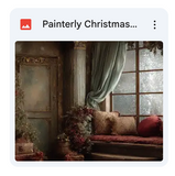 Painterly Christmas Studio Background Bundle