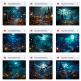 Ultimate Haunted Cemetery Background Bundle