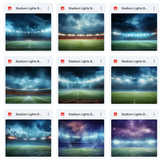 Ultimate Stadium Lights Background Bundle
