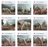 Ultimate Unicorn Background Bundle