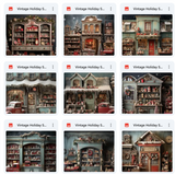 Ultimate Vintage Holiday Studio Background Bundle