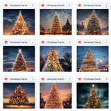 Ultimate Christmas Tree Background Bundle