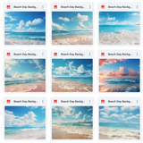 Ultimate Beach Day Background Bundle