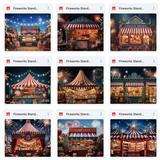 Ultimate Fireworks Stand Background Bundle
