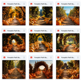 Ultimate Pumpkin Path Background Bundle