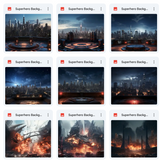 Super Hero Background & Subject Asset Pack