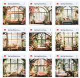 Ultimate Spring Greenhouse Background Bundle