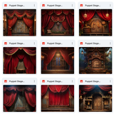 Ultimate Puppet Stage Background Bundle