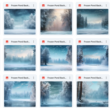 Ultimate Frozen Pond Background Bundle