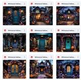 Ultimate Whimsical Halloween House Background Bundle