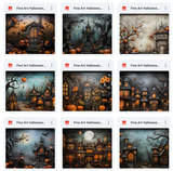 Ultimate Fine Art Halloween Background Bundle
