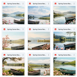 Ultimate Spring Canoe Background Bundle