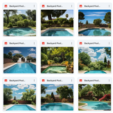 Ultimate Backyard Pool Background Bundle