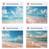 Ultimate Beach Day Background Bundle