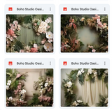 Ultimate Boho Studio Oasis Background Bundle
