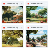 Ultimate Summer Park Days Background Bundle
