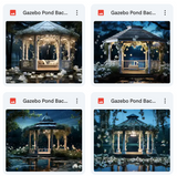 Ultimate Pond Gazebo Background Bundle