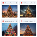 Ultimate Christmas Tree Background Bundle
