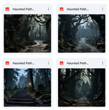 Ultimate Haunted Path Background Bundle