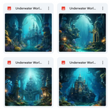 Ultimate Underwater World Background Bundle