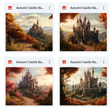 Ultimate Autumn Castle Background Bundle