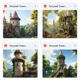 Ultimate Fairytale Tower Background Bundle