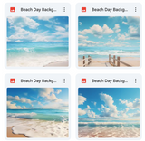 Ultimate Beach Day Background Bundle