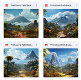 Ultimate Prehistoric Path Background Bundle