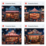 Ultimate Fireworks Stand Background Bundle