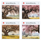 Ultimate Spring Willows Background Bundle