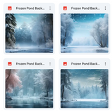 Ultimate Frozen Pond Background Bundle