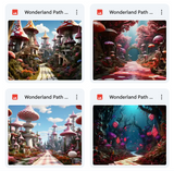 Ultimate Wonderland Path Background Bundle
