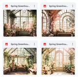 Ultimate Spring Greenhouse Background Bundle