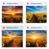Ultimate Sunflower Path Background Bundle