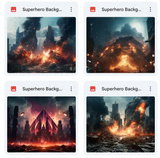 Super Hero Background & Subject Asset Pack