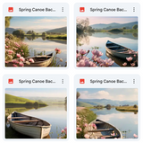 Ultimate Spring Canoe Background Bundle