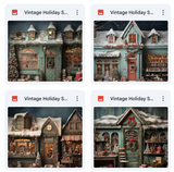 Ultimate Vintage Holiday Studio Background Bundle