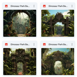 Ultimate Dinosaur Park Background Bundle