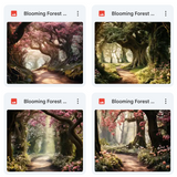Ultimate Blooming Forest Background Bundle