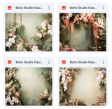 Ultimate Boho Studio Oasis Background Bundle