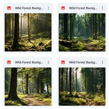 Ultimate Wild Forest Background Bundle