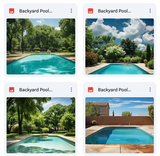 Ultimate Backyard Pool Background Bundle