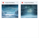 Ultimate Frozen Pond Background Bundle