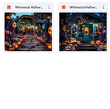 Ultimate Whimsical Halloween House Background Bundle