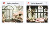 Ultimate Spring Greenhouse Background Bundle
