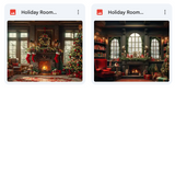 Ultimate Holiday Living Room Background Bundle