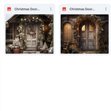 Ultimate Christmas Door Background Bundle